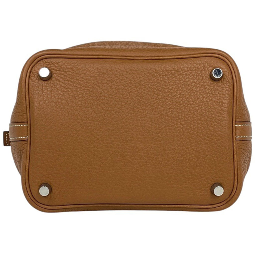 エルメス ピコタン PM ミニバッグ ハンドバッグ トリヨンクレマンス ゴールド □K レディース 【中古】brbag