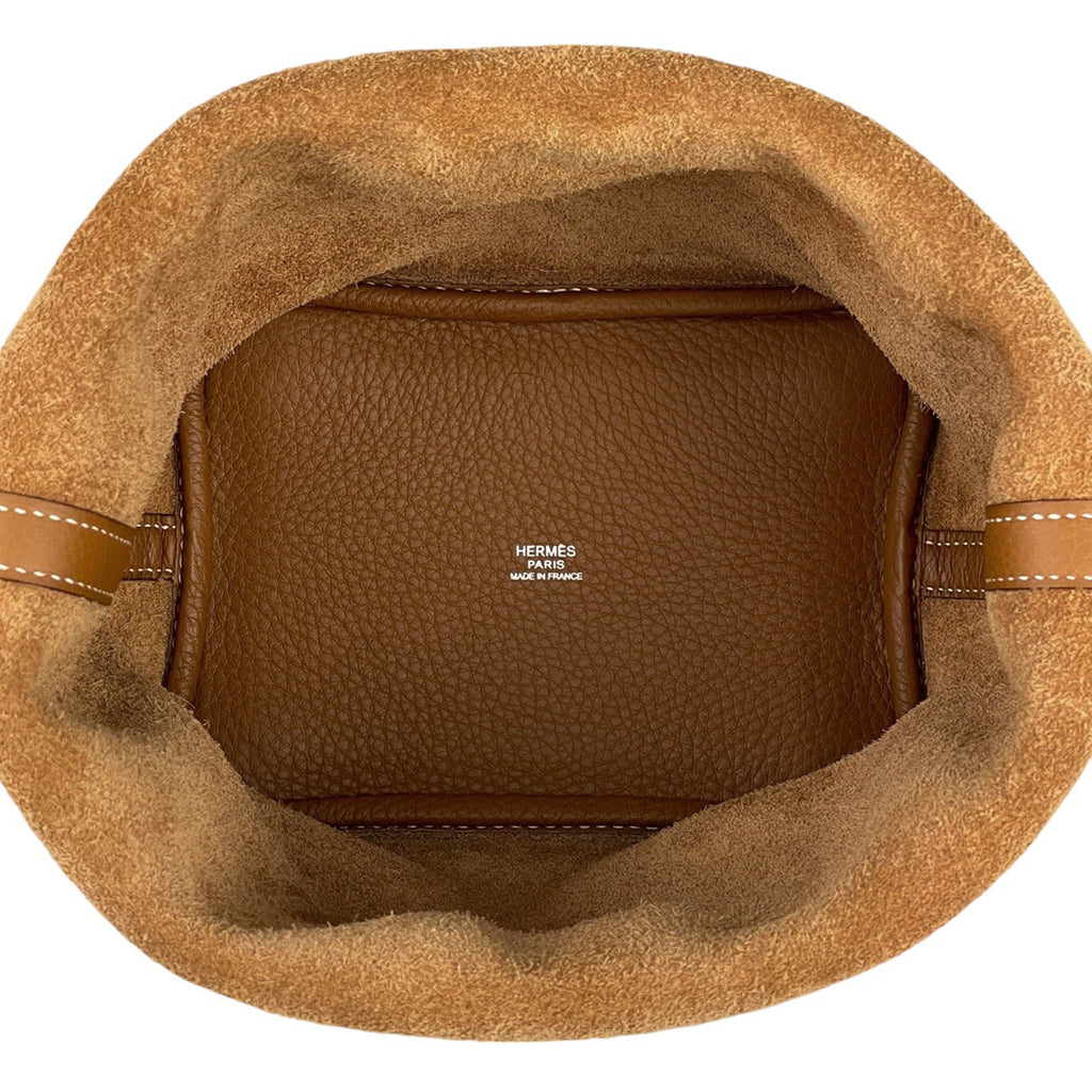 エルメス ピコタン PM ミニバッグ ハンドバッグ トリヨンクレマンス ゴールド □K レディース 【中古】brbag