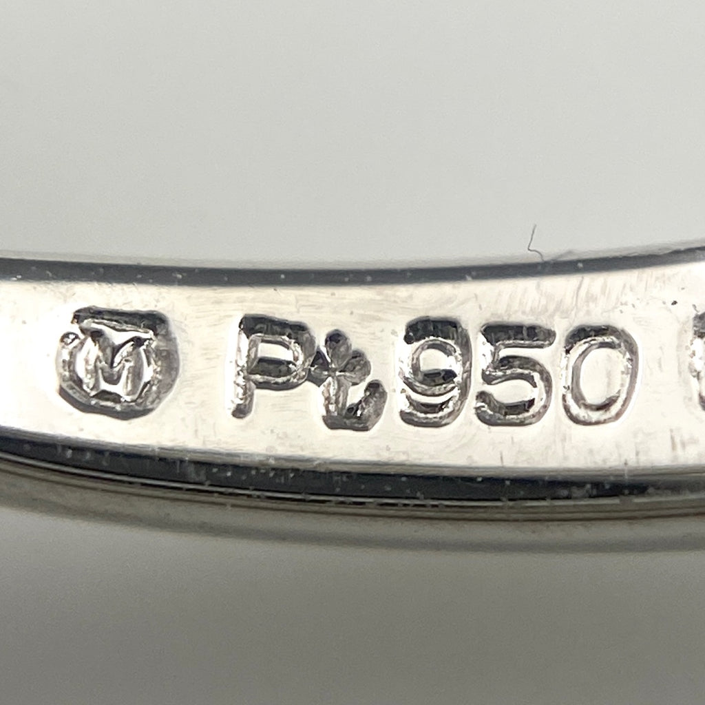 ミキモト ダイヤモンド デザインリング プラチナ 指輪 トリートメントダイヤ リング 9号 Pt950 ダイヤモンド レディース 【中古】brjwl
