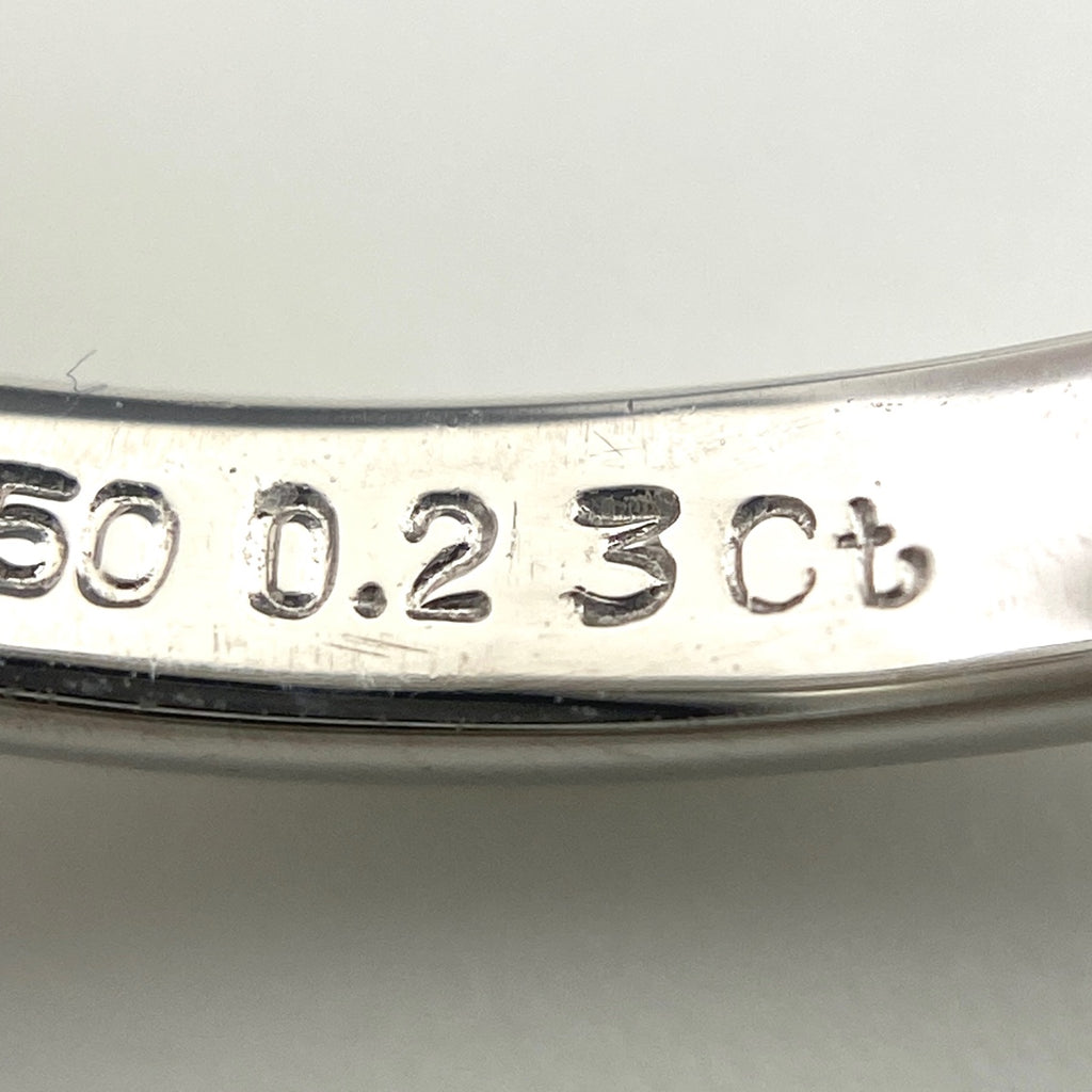 ミキモト ダイヤモンド デザインリング プラチナ 指輪 トリートメントダイヤ リング 9号 Pt950 ダイヤモンド レディース 【中古】brjwl
