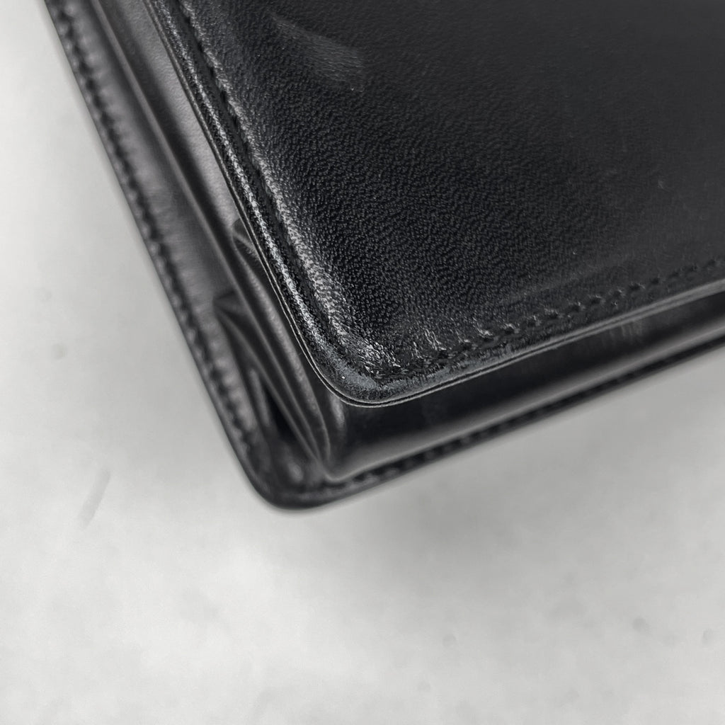 【最終値引き】 プラダ ロゴ ハンドバッグ ハンドバッグ レザー ブラック B7520 レディース 【中古】 brbag