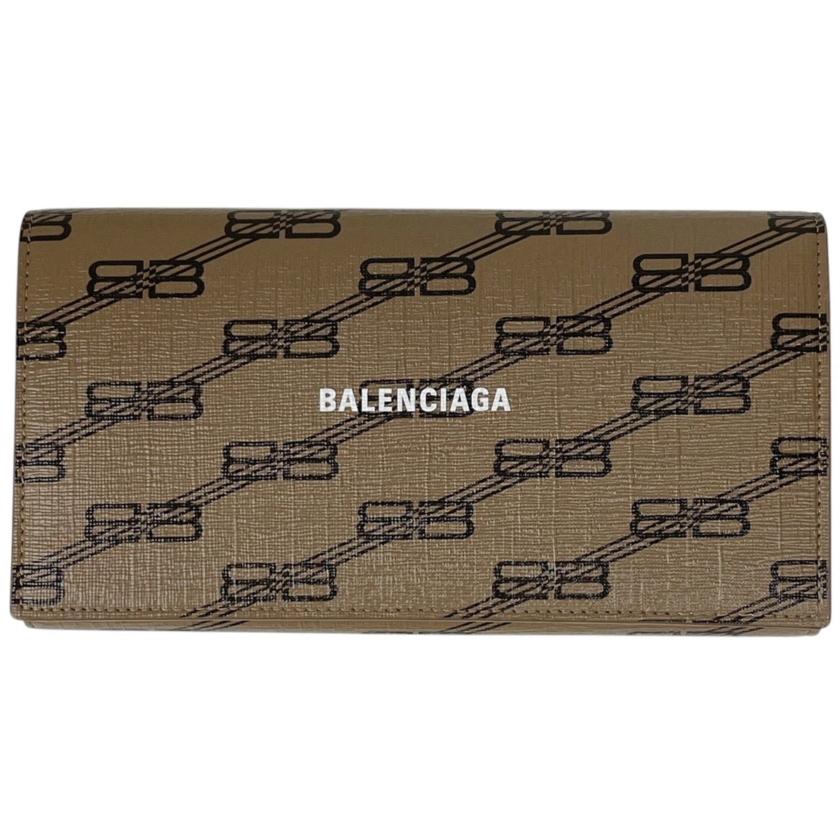 バレンシアガ BBモノグラム ラージ フラップ ウォレット　長財布 BALENCIAGA バレンシアガ BBロゴモノグラムラージフラップ