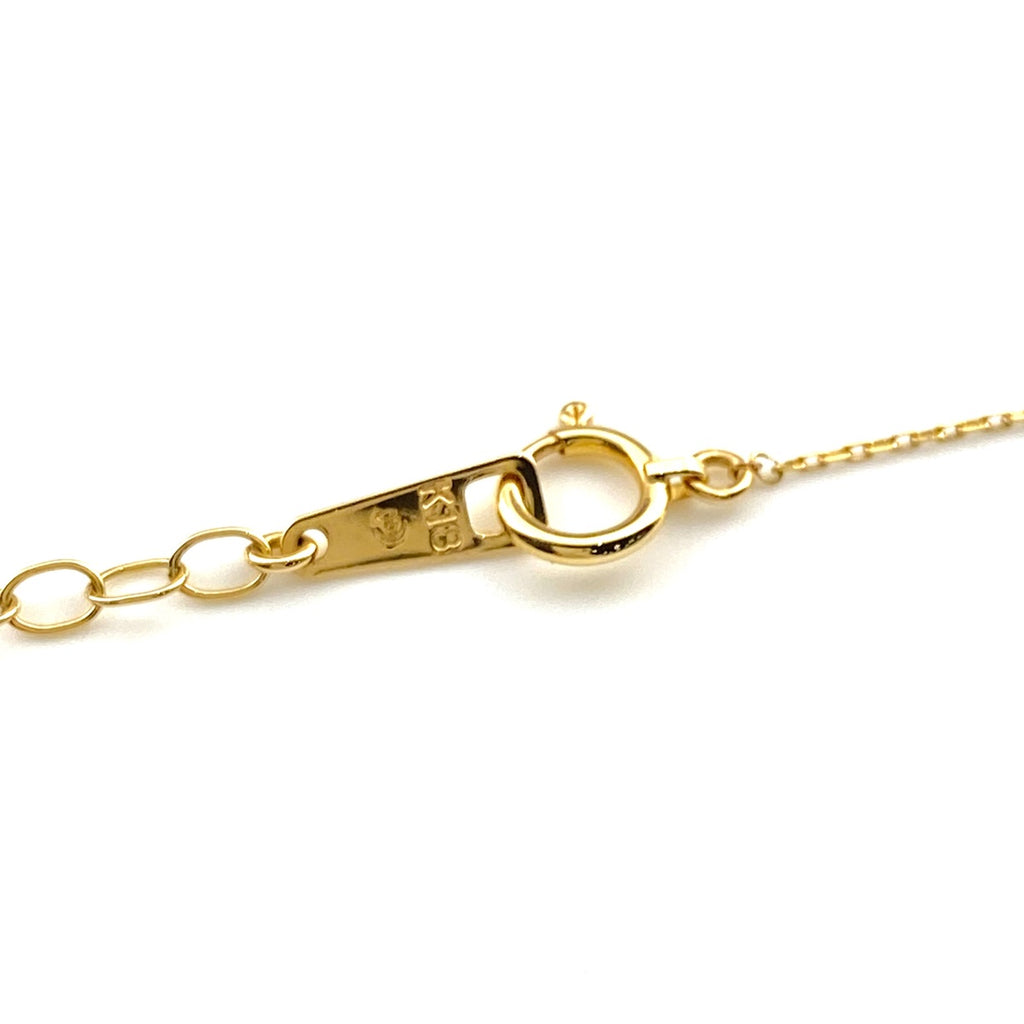 タサキ メレダイヤ デザインネックレス YG イエローゴールド ペンダント ネックレス K18 ダイヤモンド レディース 【中古】brjwl