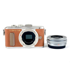 オリンパス OLYMPUS PEN E-PL8 14-42mm EZレンズキット ブラウン デジタル ミラーレス 一眼カメラ 【中古】