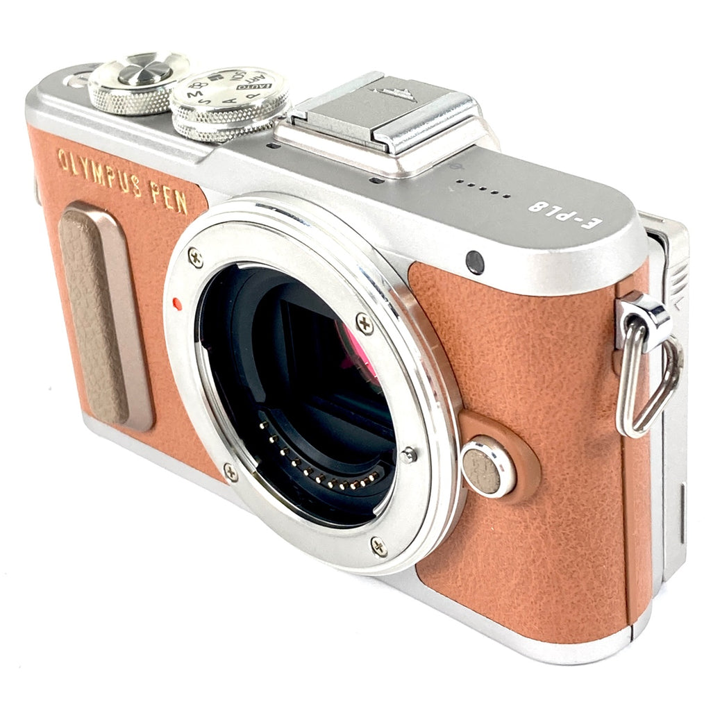 オリンパス OLYMPUS PEN E-PL8 14-42mm EZレンズキット ブラウン デジタル ミラーレス 一眼カメラ 【中古】