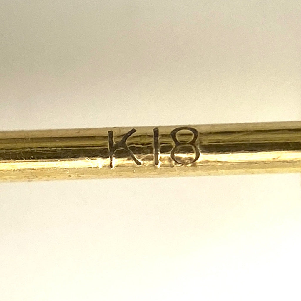 メレダイヤ デザインピアス YG イエローゴールド ピアス K18 ダイヤモンド レディース 【中古】nbjwl