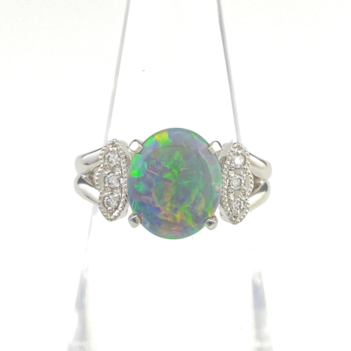 Pt900 オパールリング1.42ct #11 - アクセサリー