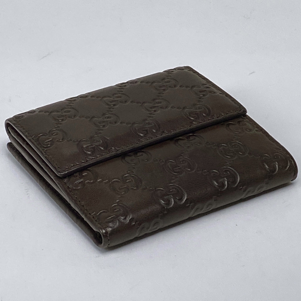 新品 グッチ GUCCI 財布 二つ折り グッチシマ レザー メンズ