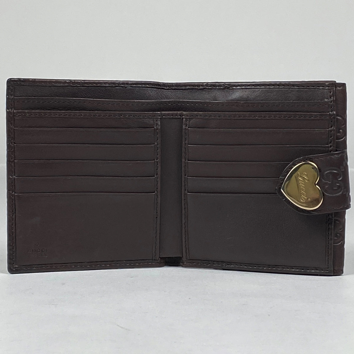 新品 グッチ GUCCI 財布 二つ折り グッチシマ レザー メンズ