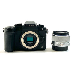 パナソニック Panasonic LUMIX DMC-G8 + M.ZUIKO DIGITAL 25mm F1.8 シルバー デジタル ミラーレス 一眼カメラ 【中古】