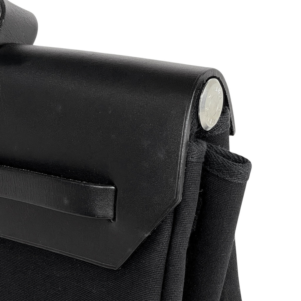 【在庫一掃】 エルメス エールバッグ MM 2WAY ショルダーバッグ ハンドバッグ トワルオフィシエ ブラック □H レディース 【中古】 brbag