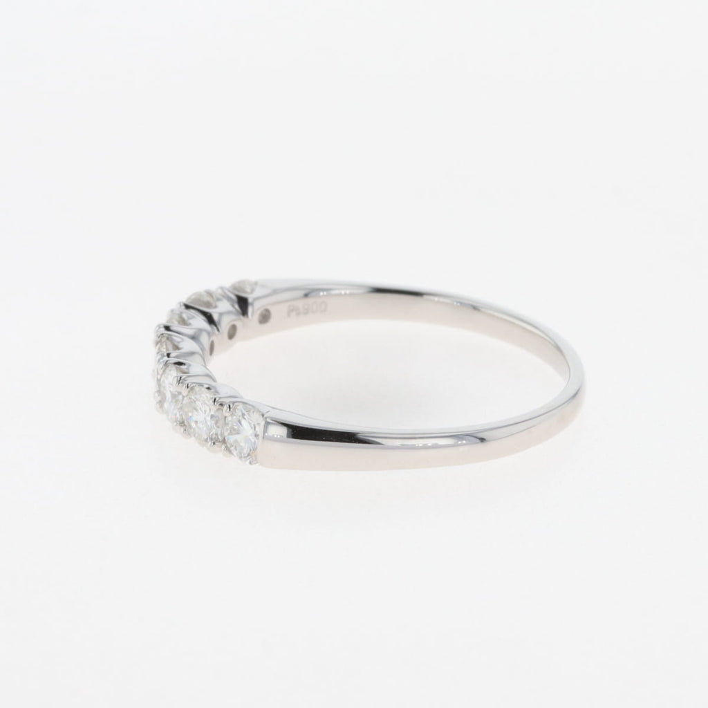 【在庫一掃】 メレダイヤ デザインリング プラチナ 指輪 リング 19.5 Pt900 ダイヤモンド メンズ 【中古】nbjwl