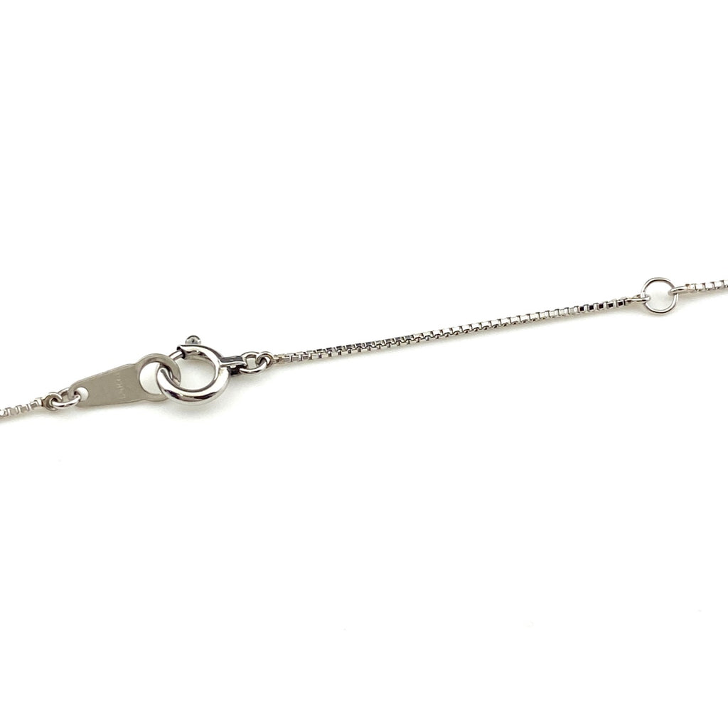 サファイア デザインネックレス プラチナ ペンダント メレダイヤ ネックレス Pt900 Pt850 サファイア レディース 【中古】nbjwl