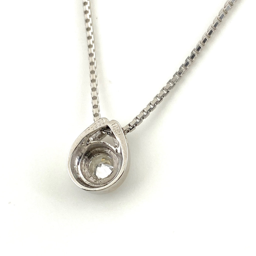 ダイヤモンド デザインネックレス プラチナ ペンダント ネックレス Pt900 Pt850 ダイヤモンド レディース 【中古】nbjwl