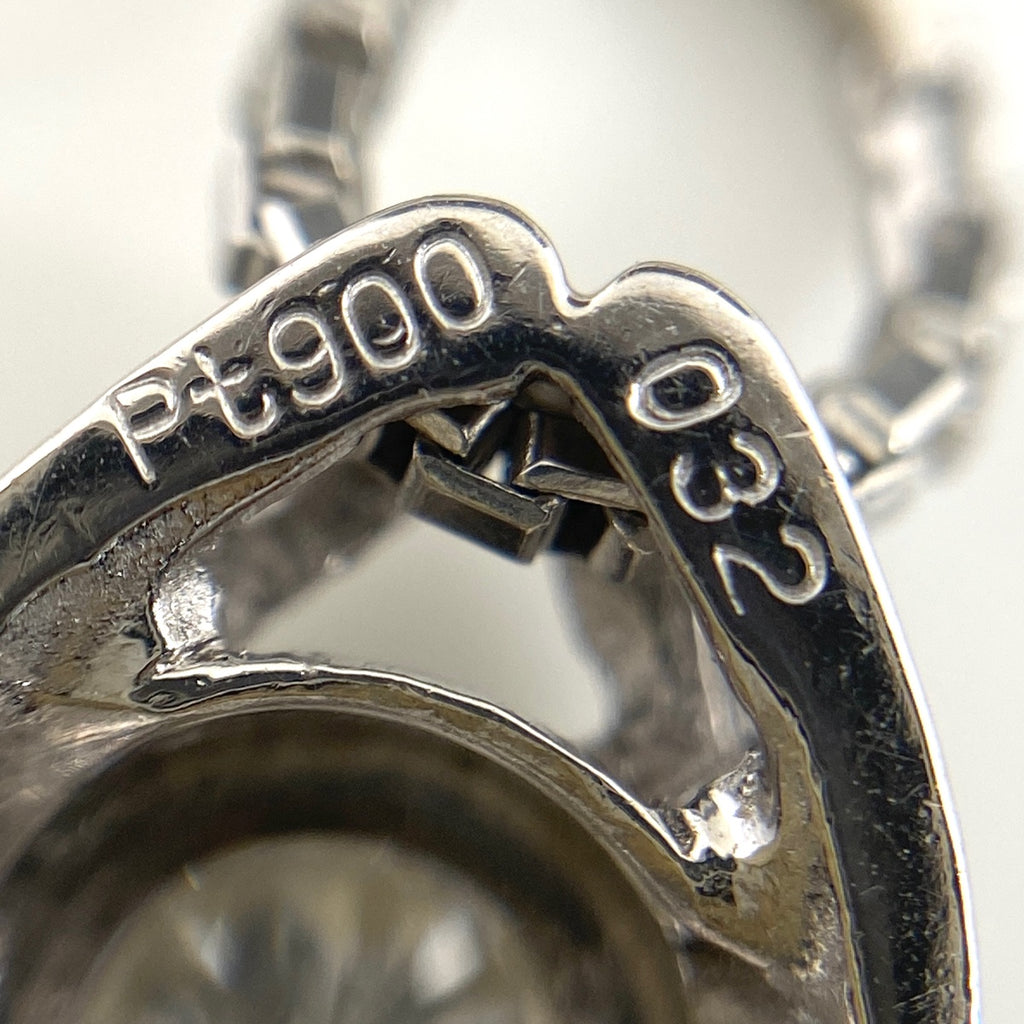 ダイヤモンド デザインネックレス プラチナ ペンダント ネックレス Pt900 Pt850 ダイヤモンド レディース 【中古】nbjwl