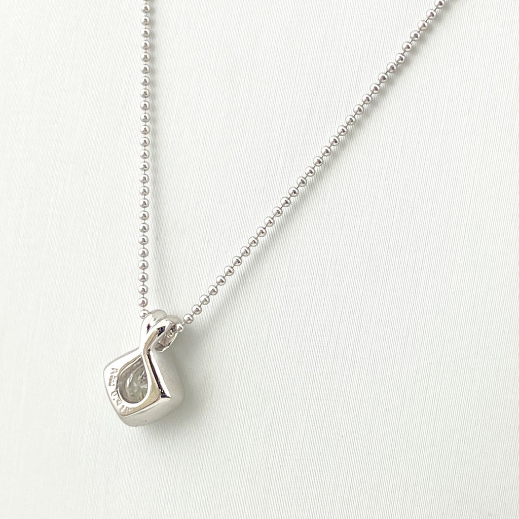 ダイヤモンド デザインネックレス プラチナ ペンダント ネックレス Pt900 Pt850 ダイヤモンド レディース 【中古】nbjwl