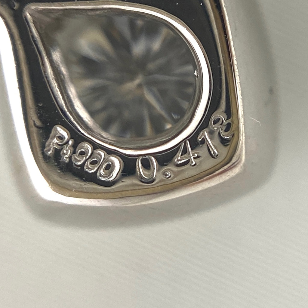 ダイヤモンド デザインネックレス プラチナ ペンダント ネックレス Pt900 Pt850 ダイヤモンド レディース 【中古】nbjwl