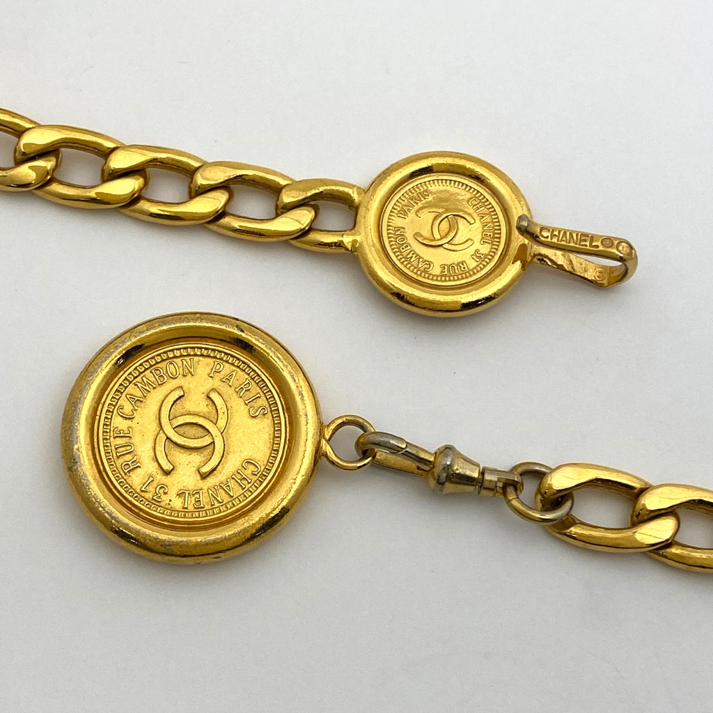 【最終値引き】 シャネル ココマーク チェーン ベルト 31 RUE CAMBON ベルト GP ゴールド レディース 【中古】 brapp