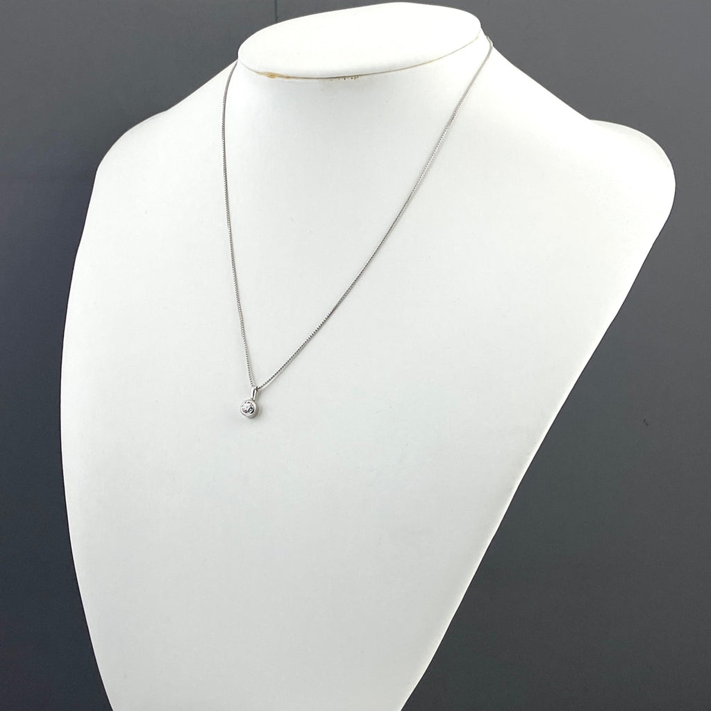 【在庫一掃】 ダイヤモンド デザインネックレス プラチナ ペンダント ネックレス Pt900 Pt850 ダイヤモンド レディース 【中古】 nbjwl