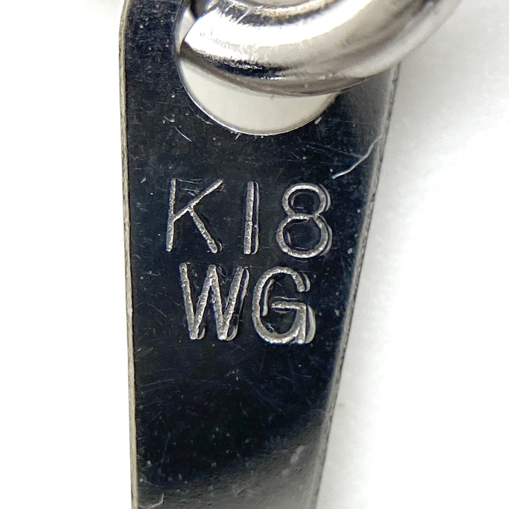 【最終値引き】 メレダイヤ デザインネックレス WG ホワイトゴールド ペンダント ネックレス K18 WG ダイヤモンド レディース 【中古】nbjwl