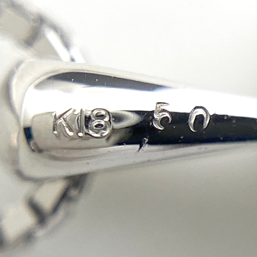 【最終値引き】 メレダイヤ デザインネックレス WG ホワイトゴールド ペンダント ネックレス K18 WG ダイヤモンド レディース 【中古】nbjwl