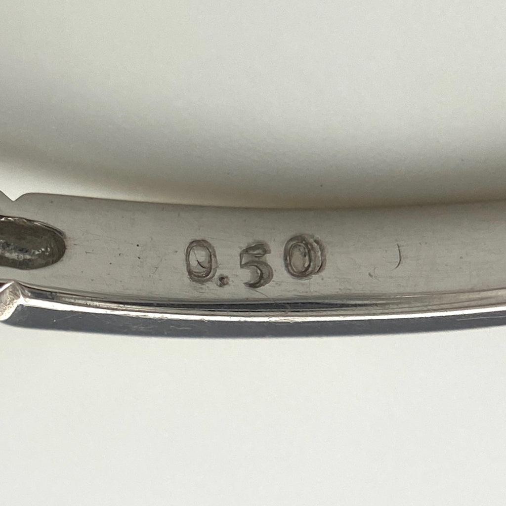 メレダイヤ デザインリング WG ホワイトゴールド 指輪 リング 12号 K18 WG ダイヤモンド レディース 【中古】nbjwl