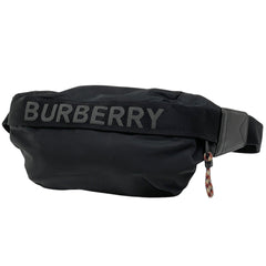 バーバリー ロゴ ボディバッグ ウエストバッグ ボディバッグ ナイロン ブラック レディース 【中古】brbag