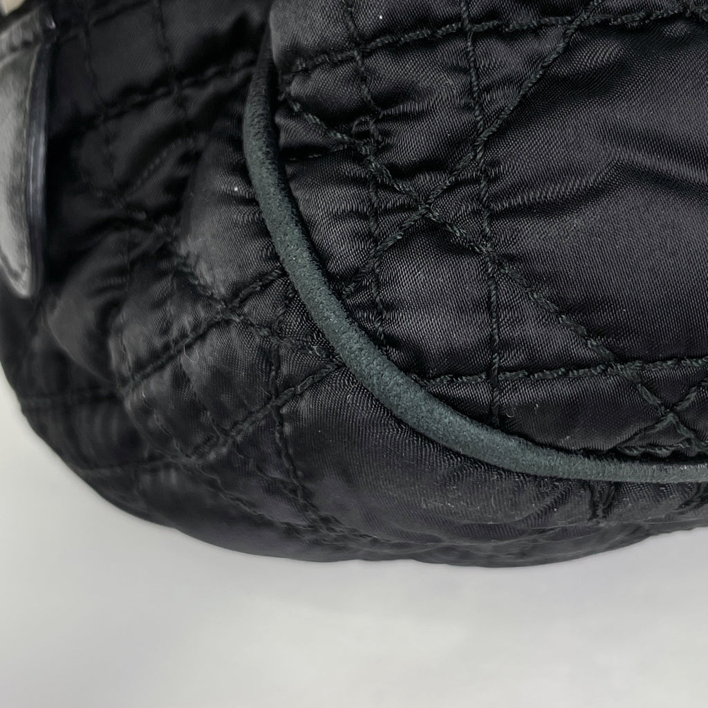 クリスチャンディオール ロゴ トートバッグ カナージュ ハンドバッグ トートバッグ ナイロン ブラック レディース 【中古】brbag