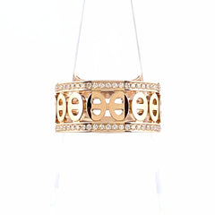 エルメス シェーヌダンクルディヴィーヌ リング PG ピンクゴールド 指輪 メレダイヤ リング 13号 750 ダイヤモンド レディース 【中古】brjwl