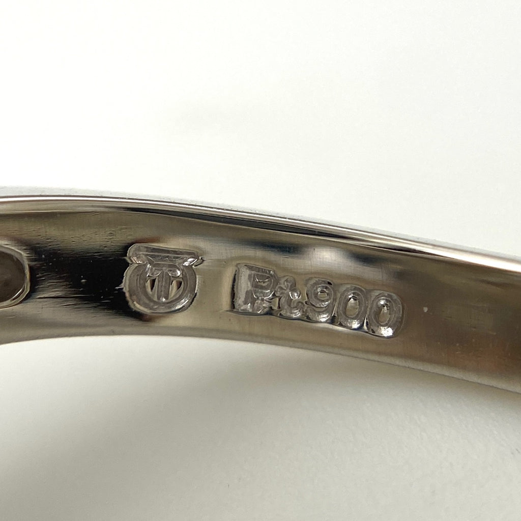 タサキ パール デザインリング プラチナ 指輪 真珠 リング 11号 Pt900 パール ダイヤモンド レディース 【中古】brjwl