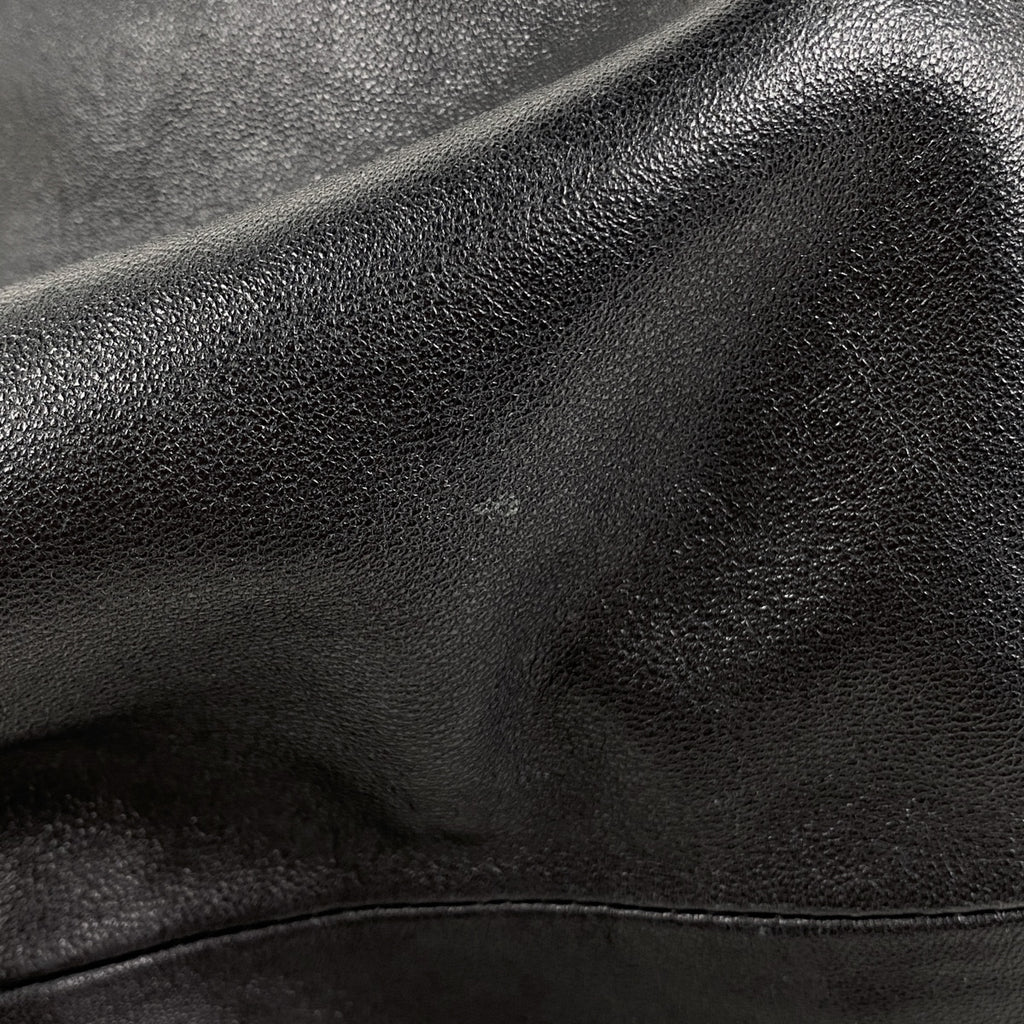 ロエベ ナッパアイレ アナグラム ハンドバッグ レザー ブラック レディース 【中古】brbag