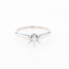 メレダイヤ デザインリング プラチナ 指輪 リング 8.5号 Pt900 ダイヤモンド レディース 【中古】nbjwl