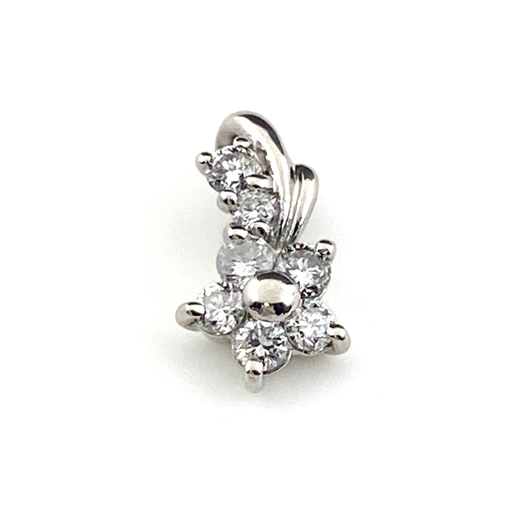 メレダイヤ デザインペンダントトップ プラチナ  ペンダントトップ Pt900 ダイヤモンド レディース 【中古】nbjwl
