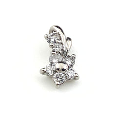 メレダイヤ デザインペンダントトップ プラチナ  ペンダントトップ Pt900 ダイヤモンド レディース 【中古】nbjwl