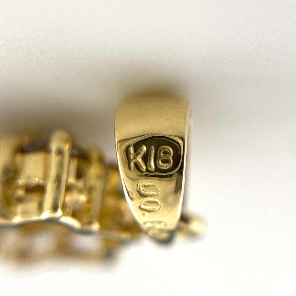 メレダイヤ ペンダントトップ YG イエローゴールド ペンダントトップ K18 ダイヤモンド レディース 【中古】nbjwl