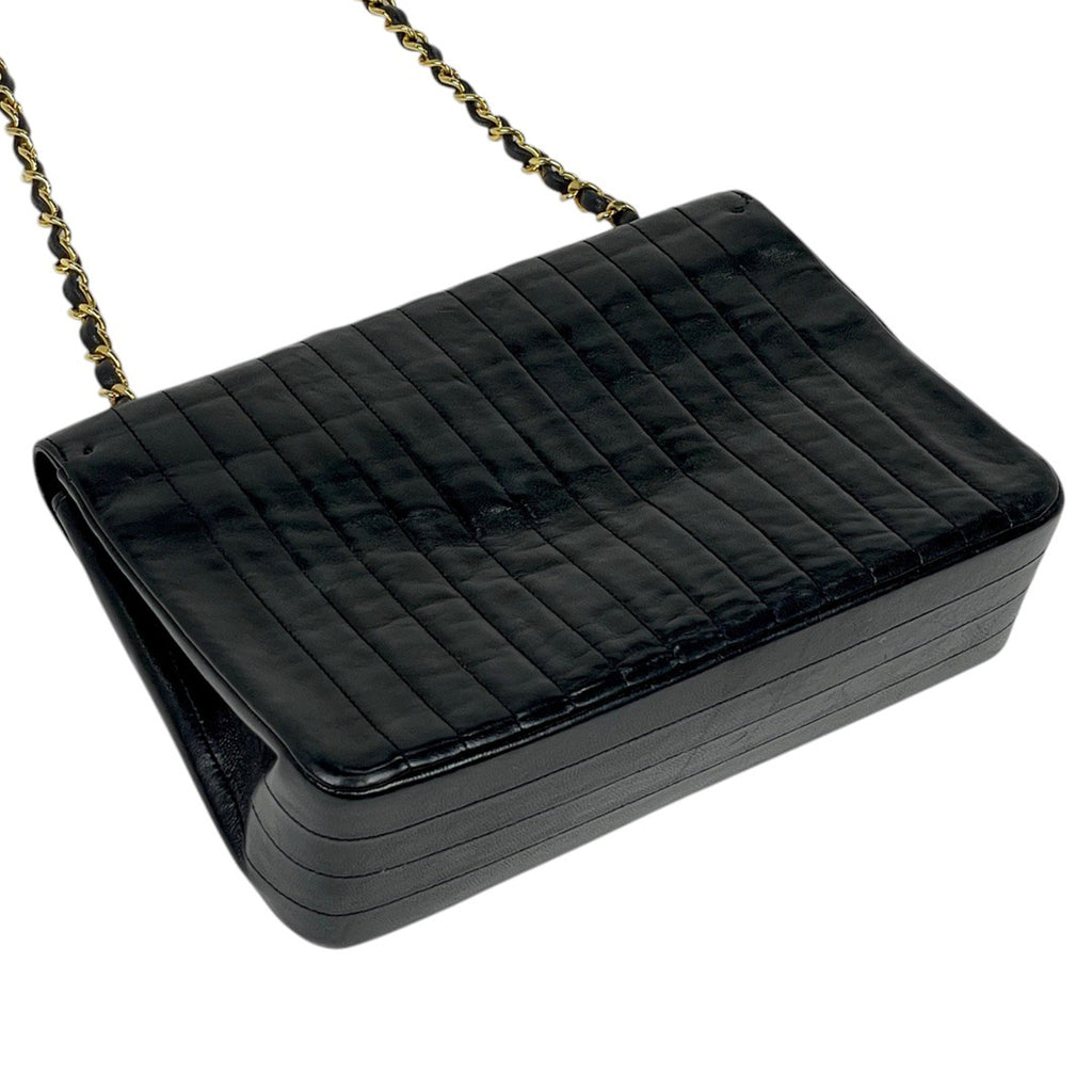 【在庫一掃】 シャネル マドモアゼル チェーン ショルダーバッグ ココマーク サークル ショルダーバッグ レザー ブラック レディース 【中古】 brbag