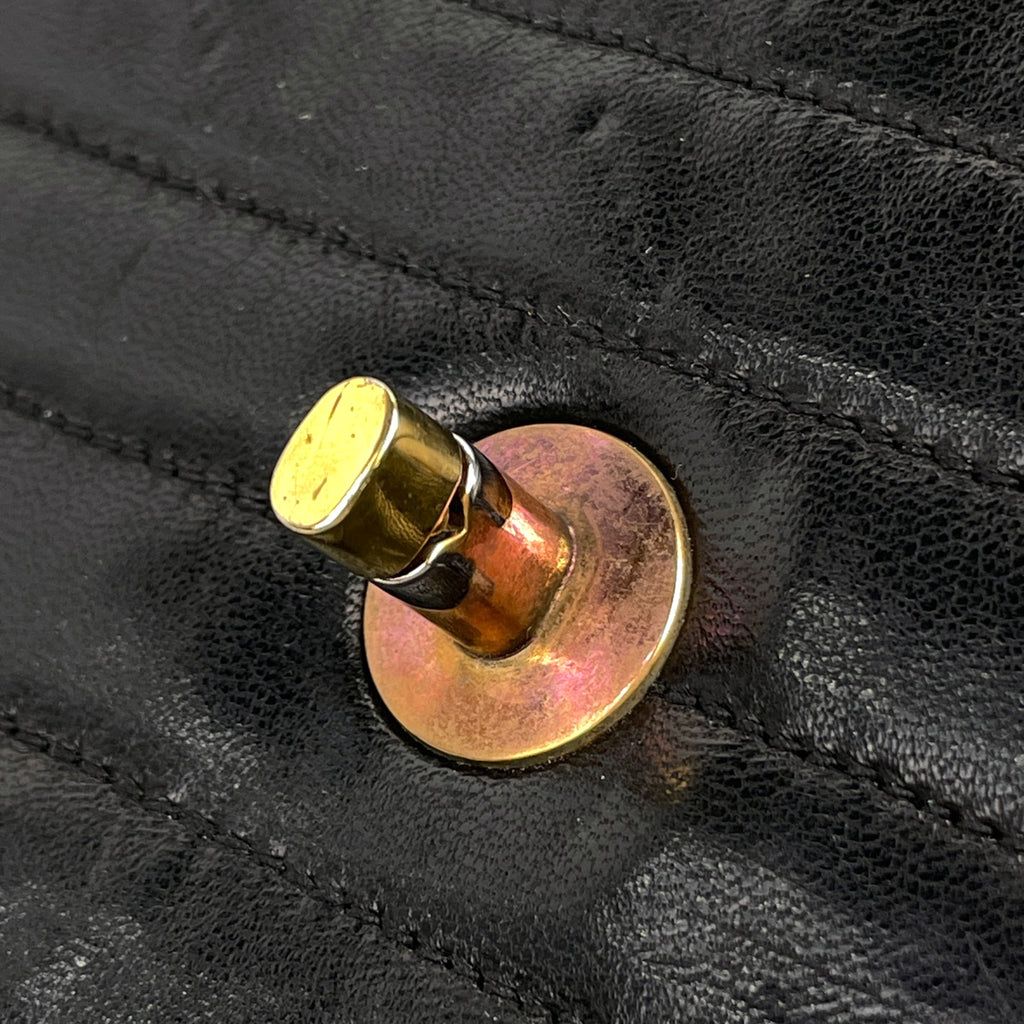 【在庫一掃】 シャネル マドモアゼル チェーン ショルダーバッグ ココマーク サークル ショルダーバッグ レザー ブラック レディース 【中古】 brbag