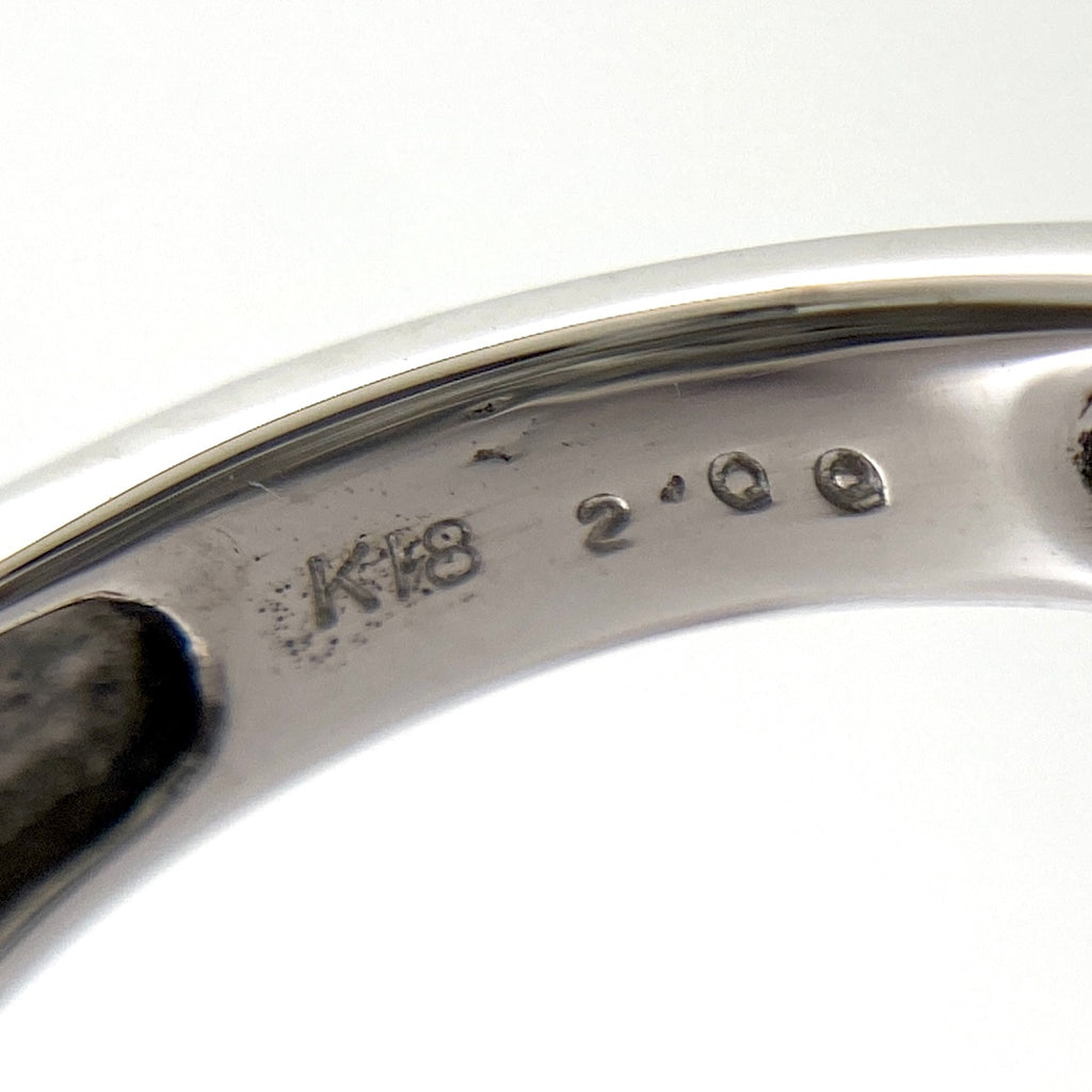 メレダイヤ デザインリング 指輪 リング 11号 K18 ダイヤモンド レディース 【中古】nbjwl