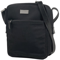グッチ ロゴ ショルダーバッグ 斜め掛け ショルダーバッグ ナイロン ブラック 0181612 レディース 【中古】 brbag
