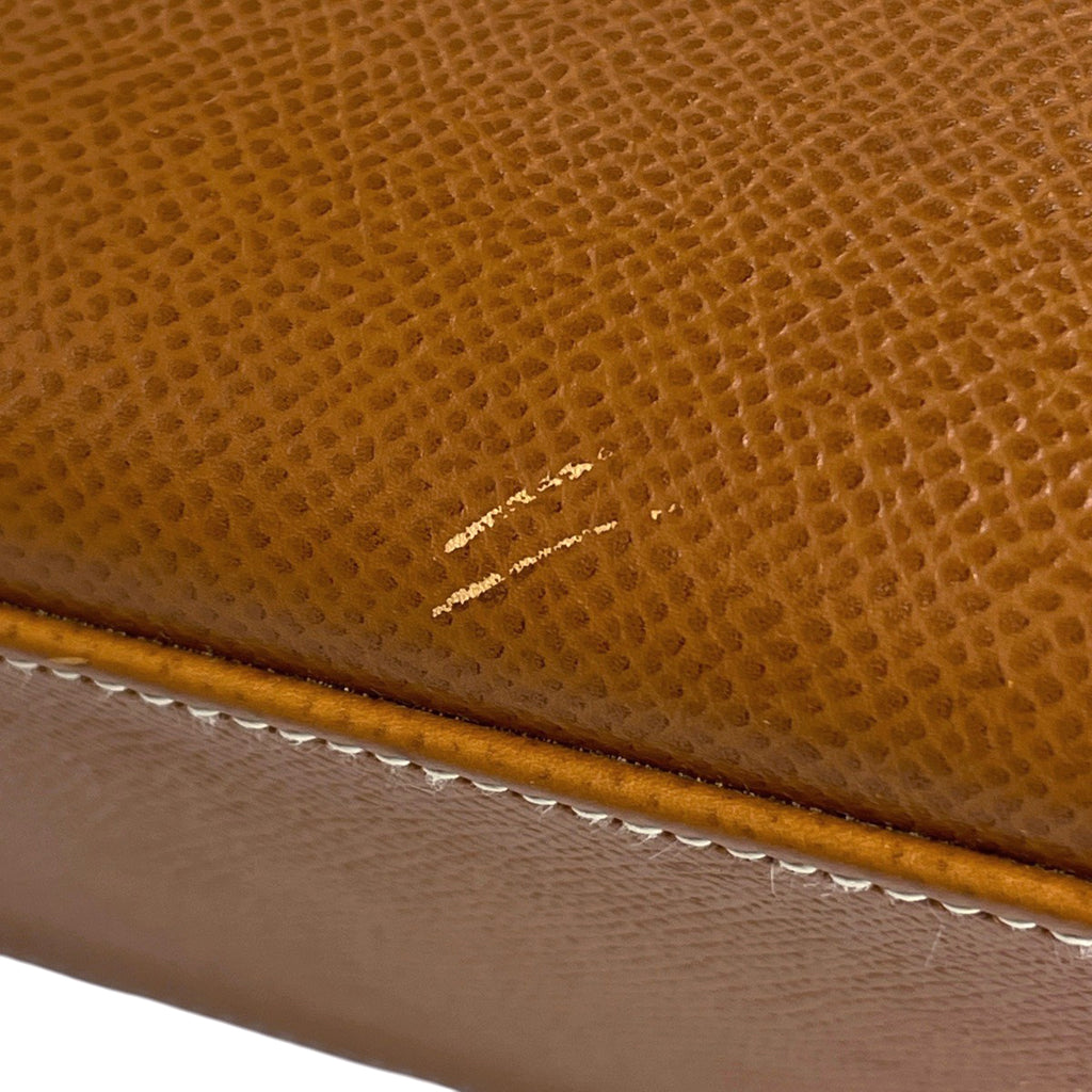 エルメス ケリー 28 外縫い 2WAY ショルダーバッグ ハンドバッグ クシュベル ゴールド 〇X レディース 【中古】 brbag