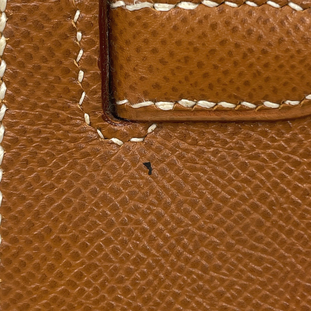 エルメス ケリー 28 外縫い 2WAY ショルダーバッグ ハンドバッグ クシュベル ゴールド 〇X レディース 【中古】 brbag