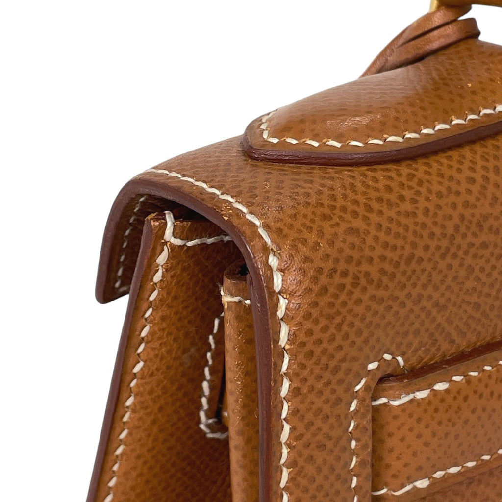 エルメス ケリー 28 外縫い 2WAY ショルダーバッグ ハンドバッグ クシュベル ゴールド 〇X レディース 【中古】 brbag