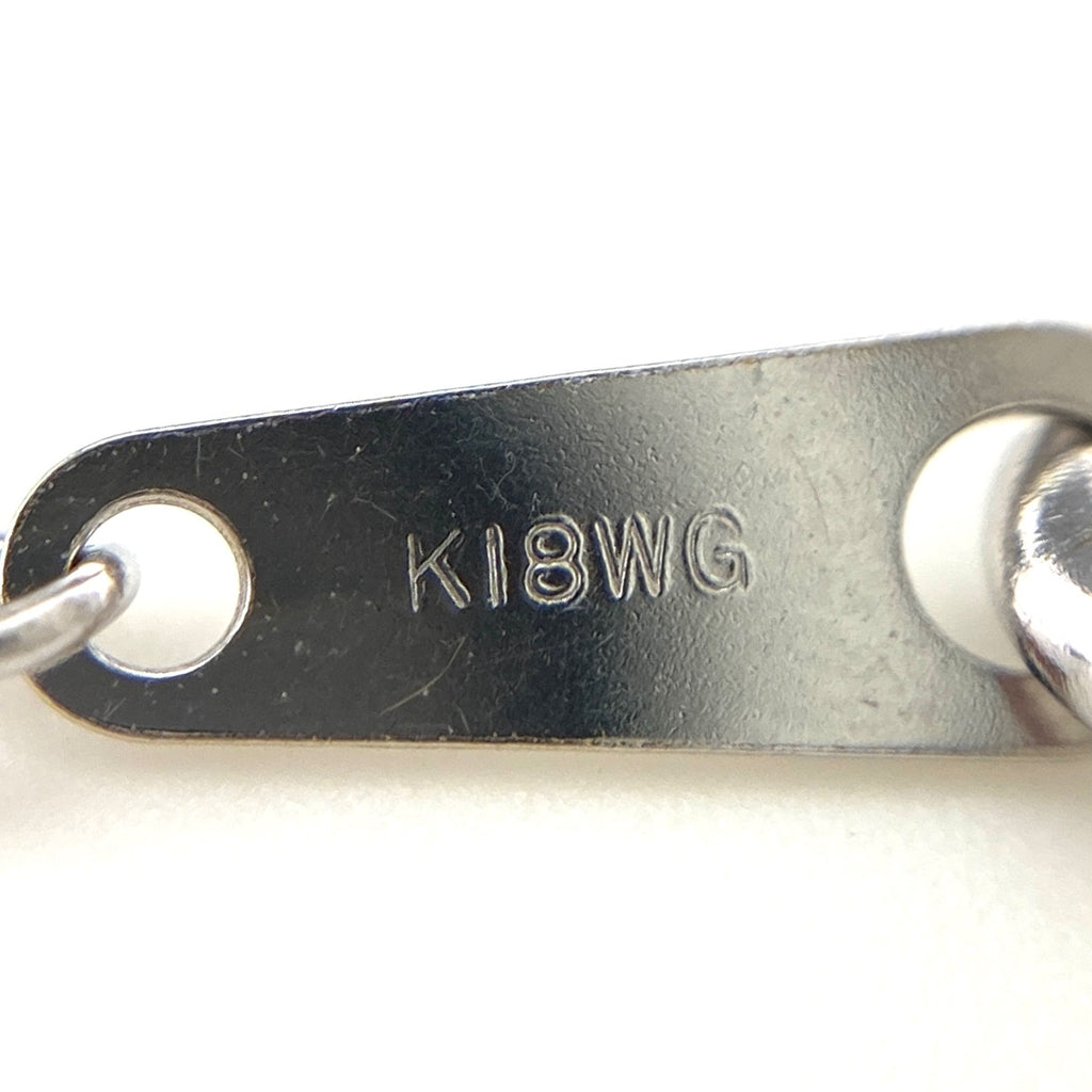 メレダイヤ デザインネックレス WG ホワイトゴールド ペンダント ネックレス K18 WG ダイヤモンド レディース 【中古】nbjwl