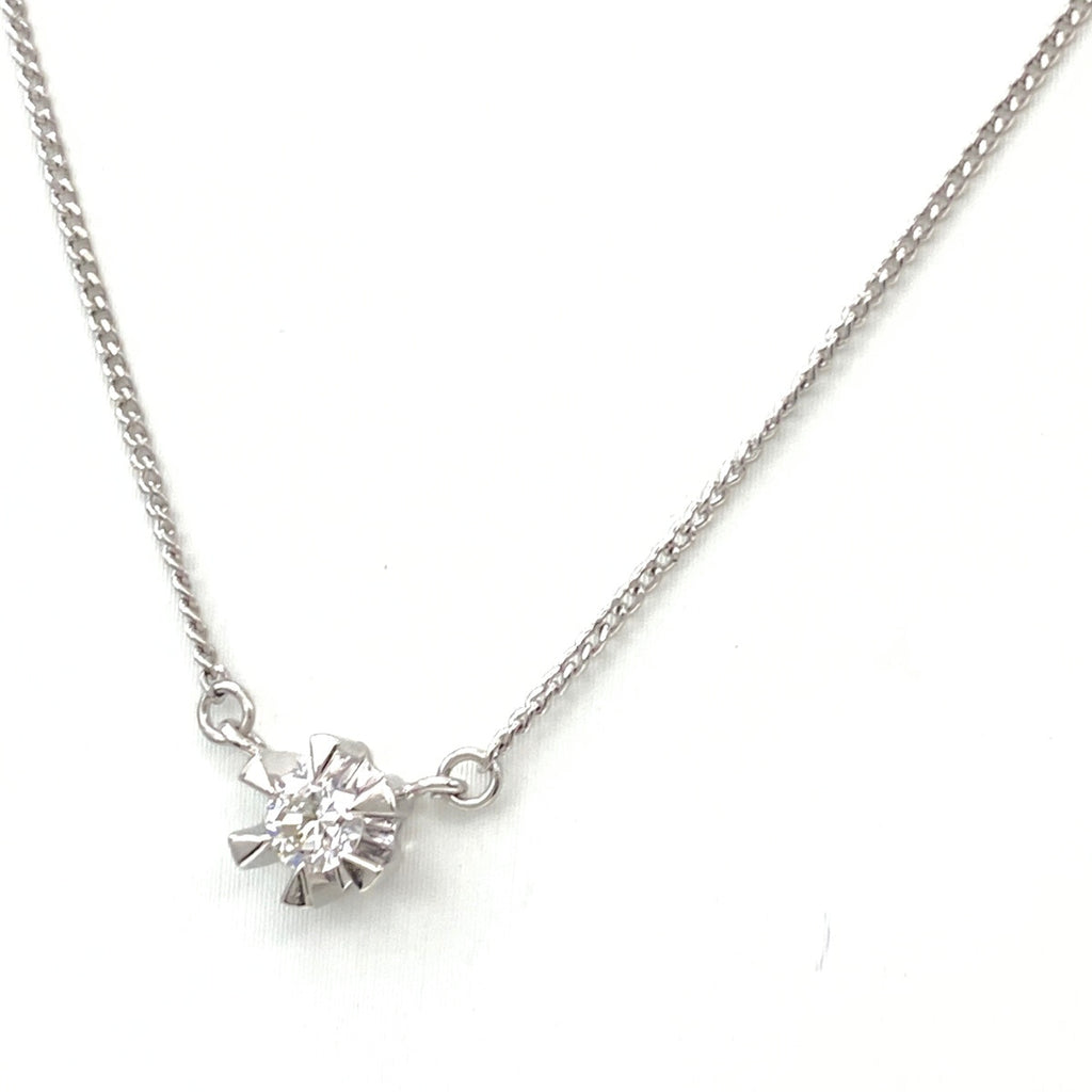 メレダイヤ デザインネックレス プラチナ ペンダント ネックレス Pt850 ダイヤモンド レディース 【中古】nbjwl