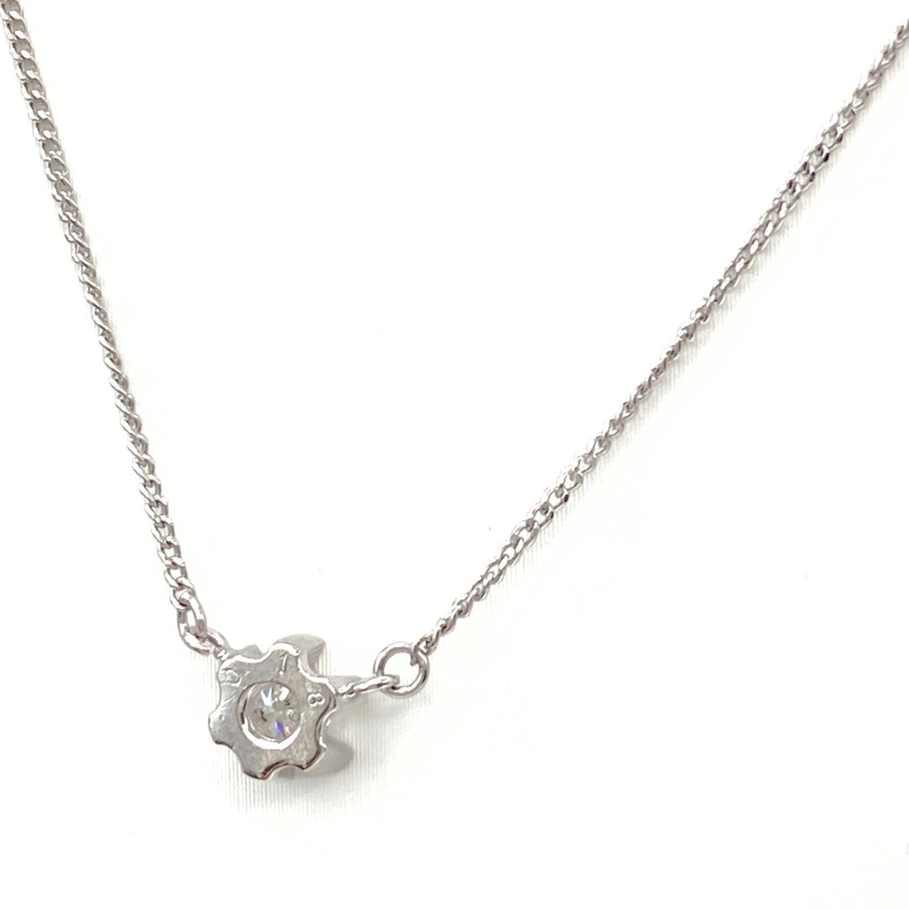 メレダイヤ デザインネックレス プラチナ ペンダント ネックレス Pt850 ダイヤモンド レディース 【中古】nbjwl