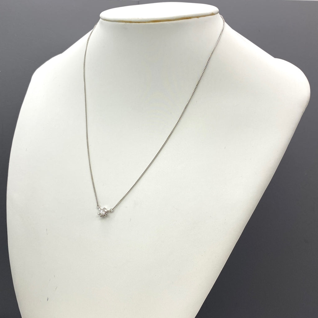 メレダイヤ デザインネックレス プラチナ ペンダント ネックレス Pt850 ダイヤモンド レディース 【中古】nbjwl