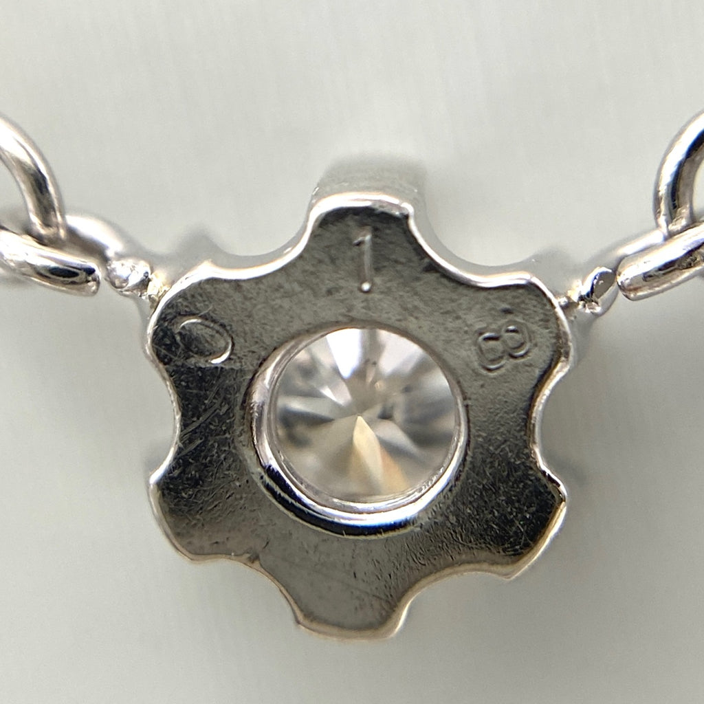 メレダイヤ デザインネックレス プラチナ ペンダント ネックレス Pt850 ダイヤモンド レディース 【中古】nbjwl