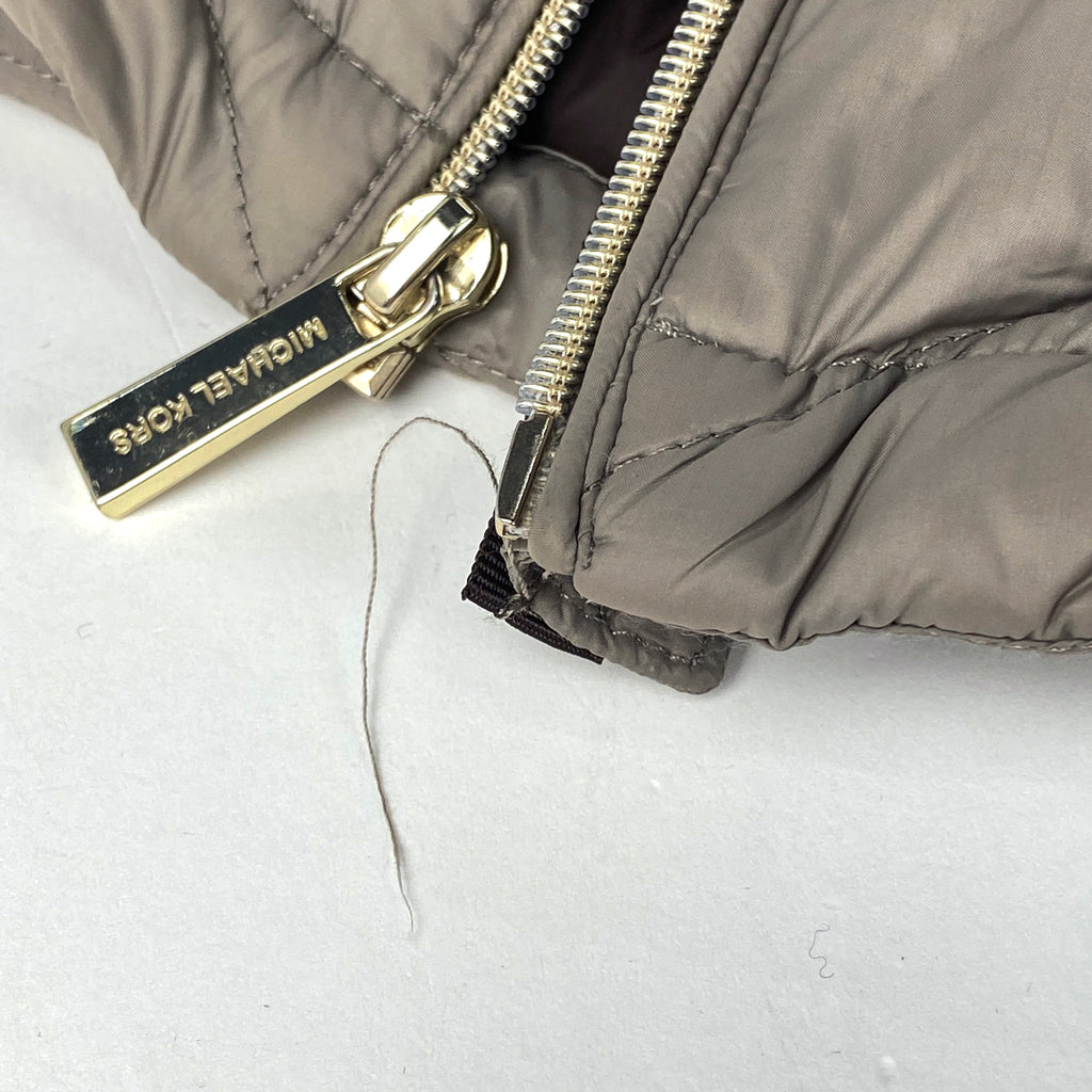 マイケルコース ロゴ ダウンジャケット アウター ダウンジャケット ベージュ レディース 【中古】brapp