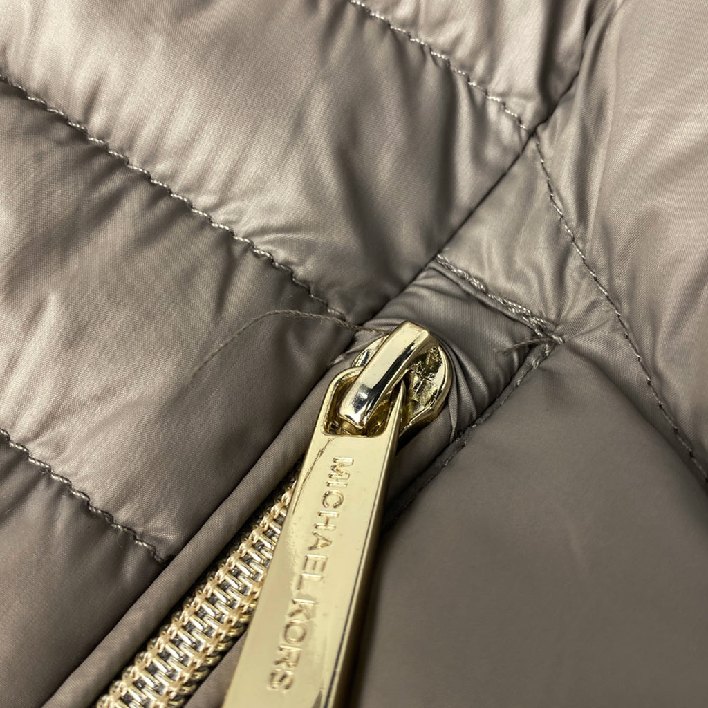 マイケルコース ロゴ ダウンジャケット アウター ダウンジャケット ベージュ レディース 【中古】brapp