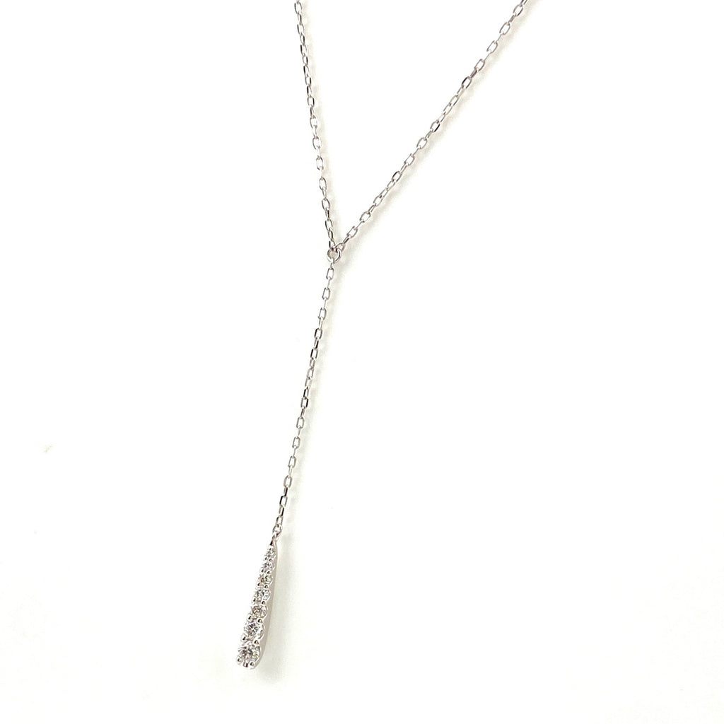 メレダイヤ デザインネックレス プラチナ ペンダント ネックレス Pt900 ダイヤモンド レディース 【中古】nbjwl